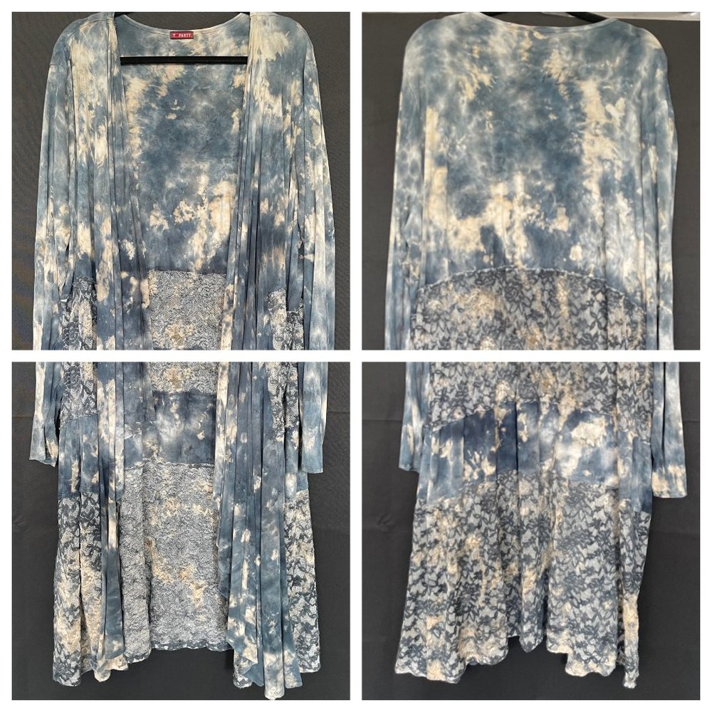 NWOT STUNNING Mixed Media Duster/Kimono